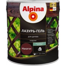 Alpina Lasur-Gel лазур-гель для деревини шовковисто-матова махагон (2,5 л)