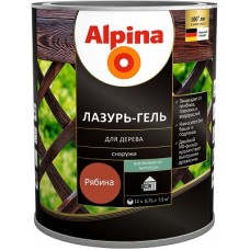 Alpina Lasur-Gel Лазурь-гель для древесины шелковисто-матовая рябина (0,75 л)