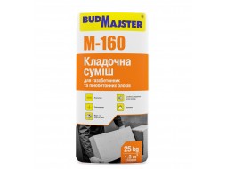 Будмайстер МУР-160 Теплоизоляционный клей для газоблоков, 25 кг