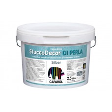 Caparol Capadecor Stucco Decor di Perla Silber шпаклівка з металевим блиском і оксамитовим ефектом для оформлення внутрішніх поверхонь (2,5 л)