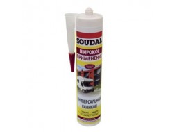 Soudal Герметик силиконовый универсальный черный (280 мл)
