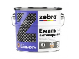 Зебра 88 Эмаль антикоррозийная 3 в 1 Кольчуга темно-коричневая (0,7 кг)