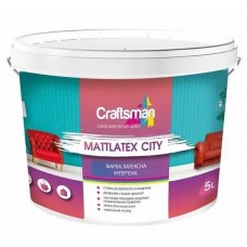 Craftsman Mattlatex City Фарба латексна вододисперсійна інтер'єрна (1,4 кг/1 л)