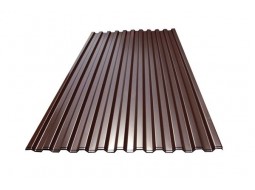 BudMonster Профнастил ПС-10 шоколадный (RAL 8017) глянец 950x1500 мм