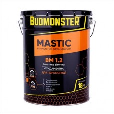 BudMonster Мастика битумная гидроизоляционная фундаментная (18 кг)