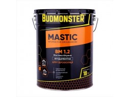 Budmonster Мастика бітумна Гідроізоляційна фундаментна (18 кг)