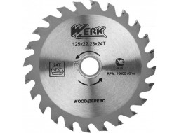 Werk коло (диск) пильний по дереву 125x22,23 мм 24Т