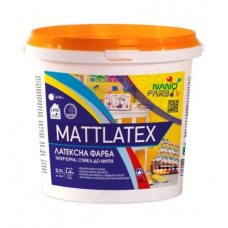 Нанофарб Mattlatex Фарба інтер'єрна латексна стійка до миття (1,4 кг/0,9 л)