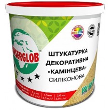 Anserglob Штукатурка декоративная «Камешковая» силиконовая зерно 1,5 мм белая (25 кг)