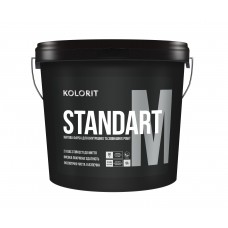 Kolorit Standart M Краска для внутренних и внешних работ латексная глубокоматовая база А белая (3,78 кг/2,7 л)