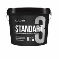 Kolorit Standart 3 Фарба інтер'єрна латексна абсолютно матова база а (12,6 кг/9 л)