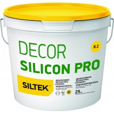 Siltek Decor Silicon Pro Штукатурка декоративная «Камешковая» силиконовая зерно 2 мм база (25 кг)