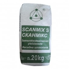 Scanmix S Шпаклевка цементная фасадная финиш белая (5 кг)