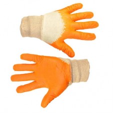 Перчатки ПВХ оранжевые