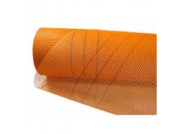 Fiberglass Сетка штукатурная стекловолоконная 5x5 мм (1x50 м) 160 г/м2 оранжевая (рул)