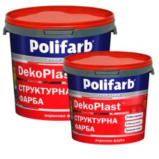 Polifarb Dekoplast  Краска структурная фасадная акриловая (14 кг/10 л)