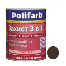 Эмаль Защита 3 в 1 шоколадно-коричневый (2,7 кг)