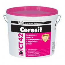 CERESIT CT-42 Краска акриловая водно-дисперсионная (4,2 кг/3 л)