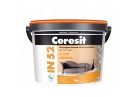 CERESIT IN-52 Фарба інтер'єрна латексна матова Супер База А (14 кг/10 л)
