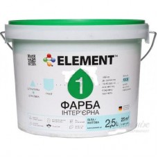 Element 1 Фарба інтер'єрна дисперсійна (3,5 кг/2,5 л)