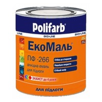 Polifarb ЭКО Эмаль ПФ-266 красно-коричневая (2,7 кг)