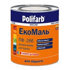 Polifarb ЕКО Емаль ПФ-266 червоно-коричнева (0,9 кг)