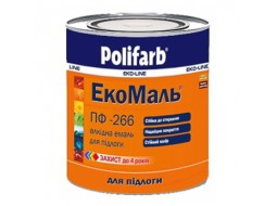 Polifarb ЕКО Емаль ПФ-266 жовто-коричнева (0,9 кг)