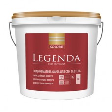 Kolorit Legenda Фарба інтер'єрна латексна стійка до миття, база а біла (6,3 кг/4,5 л)