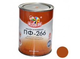 Эмаль ПФ-266 желто-коричневая (0,9 кг)