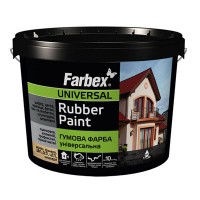 Farbex Фарба гумова для дахів чорна (6 кг/4,3 л)