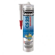 CERESIT CS-25 MicroProtect Силиконовый герметик для швов серебристо - серый (280 мл)