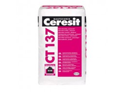 CERESIT CT-137 Штукатурка декоративна «камінцева» зерно 1,5 мм біла (25 кг)