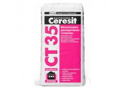 CERESIT CT-35 Штукатурка декоративна короїд зерно 3,5 мм сіра (25 кг)