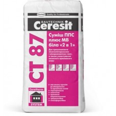 CERESIT CT-87 Клей для пенопласта и минеральной ваты (армирование) белый (25 кг)