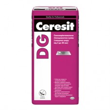 CERESIT DG Самовыравнивающая смесь гипсово-цементная (25 кг)