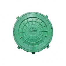 Люк оглядовий каналізаційний (зелений) круглий