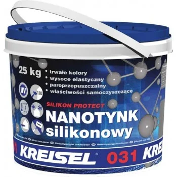 Kreisel SILIKON PROTECT NANOTINK 031 Штукатурка декоративная «Барашек» зерно 1,5 мм База А (25 кг)