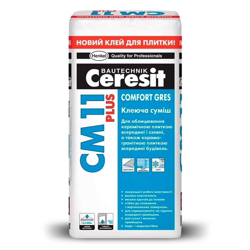 Клей для плитки CERESIT CM-11 Plus, 25 кг.
